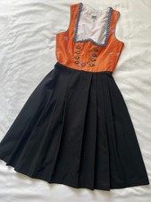 Dirndl Dress Country Line Trachten Octoberfest Tyrol Bavarian Embroidered EU 36