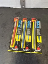 Lot Of 3 Vintage 90’s Scripts Trek Writing Pencil 0.5mm Red, Blue, Black New 
