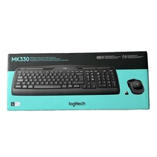 Logitech MK330 Wireless Combo Keyboard Mouse Set | Brand New Sealed | Black