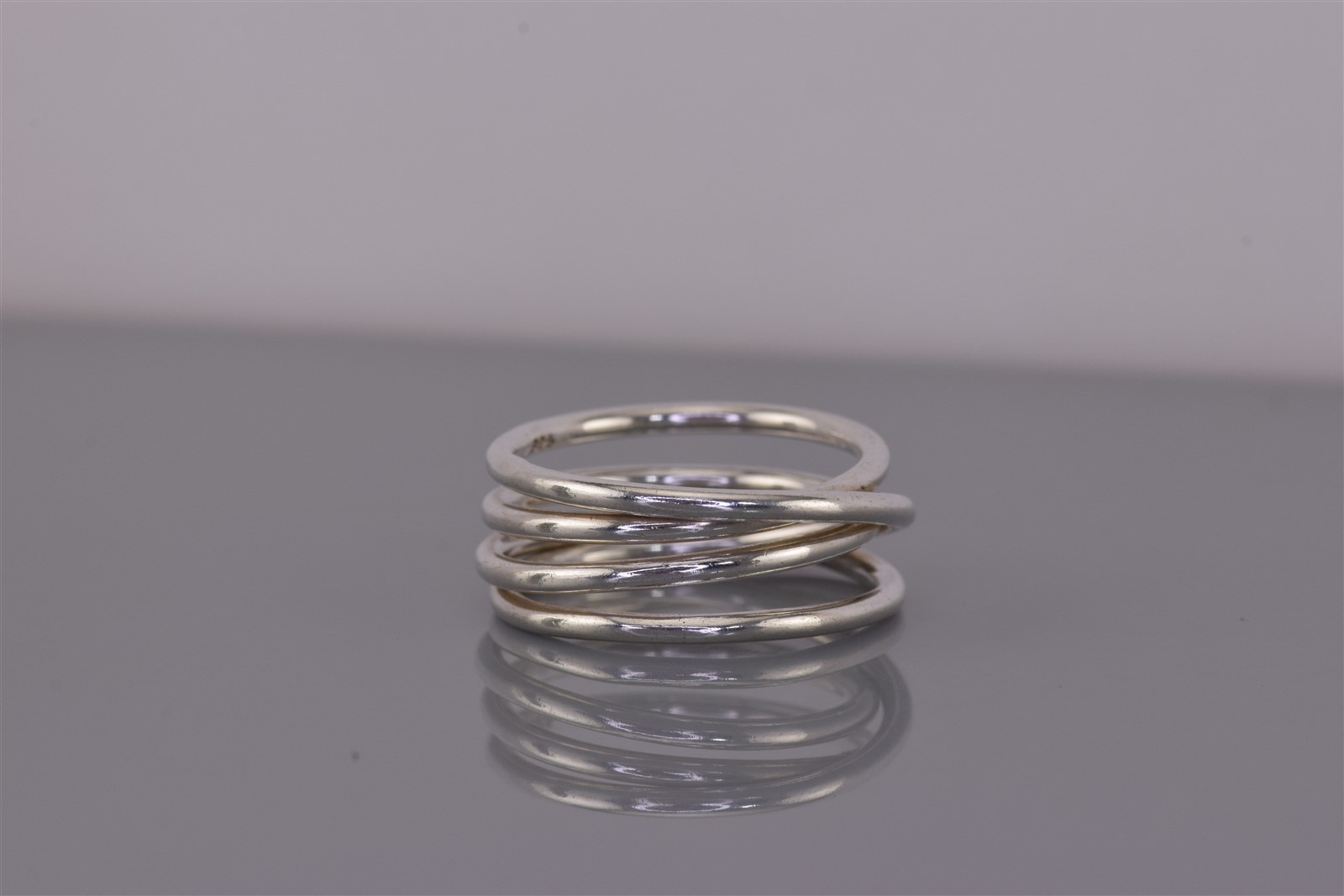 Sterling Silver 8mm Solid Coil Spring Wrap Around… - image 6