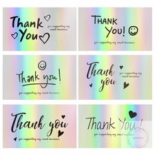 120Pcs Thank You Cards Small Business, Mini 6 Styles Thank You for Supporting