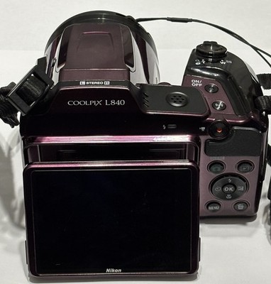 Nikon COOLPIX L840 16.0MP Digital Camera Plum Purple SD 2GB Card