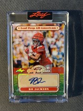 2025 Leaf Glory of The Game All American LAMAR BO JACKSON #18/99 Auto Ohio State