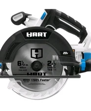 HART 20-Volt 6-1/2inch Battery-Powered Circular Saw WITH FREE HART BAG BRAND NEW