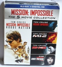 Mission Impossible the 5 Movie Collection Blu-ray - USA shipped
