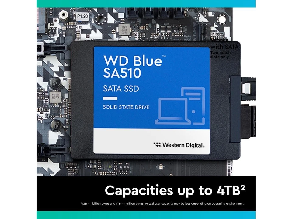 WD Blue 2TB SA510 2.5" Internal Solid State Drive SSD - WDS200T3B0A - Image 4 of 4