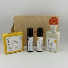 Image of Gruum Suncare Bundle Face Sunscreen After-Sun Face Oil Bar Conditioner Roll On