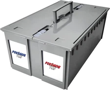 2-Row Graded Collectible Card Bin - Gray | Stackable, Acid-Free Plastic Trading