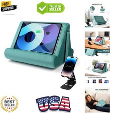 Multi-Angle Tablet Stand with Soft Pad Cushion and Net Pocket - Universal Pho...