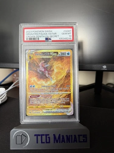 2023 POKEMON SWSH CROWN ZENITH FA SECRET ORIGIN FORME PALKIA VSTAR #GG67 PSA 10