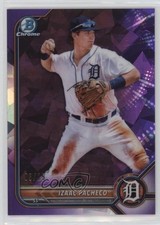 2022 Bowman Sapphire Edition Chrome Prospects Purple 3/25 Izaac Pacheco 14mx