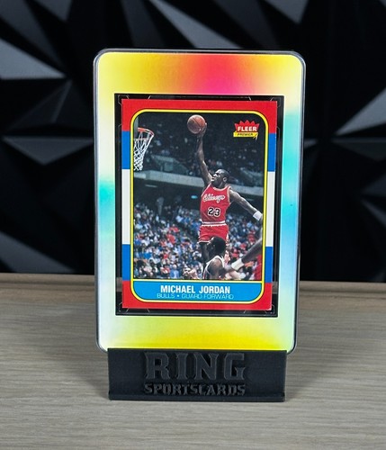 1986 FLEER #57 MICHAEL JORDAN ROOKIE | M1NT Case G1 MBA GOLD DIAMOND 5 Was PSA 6
