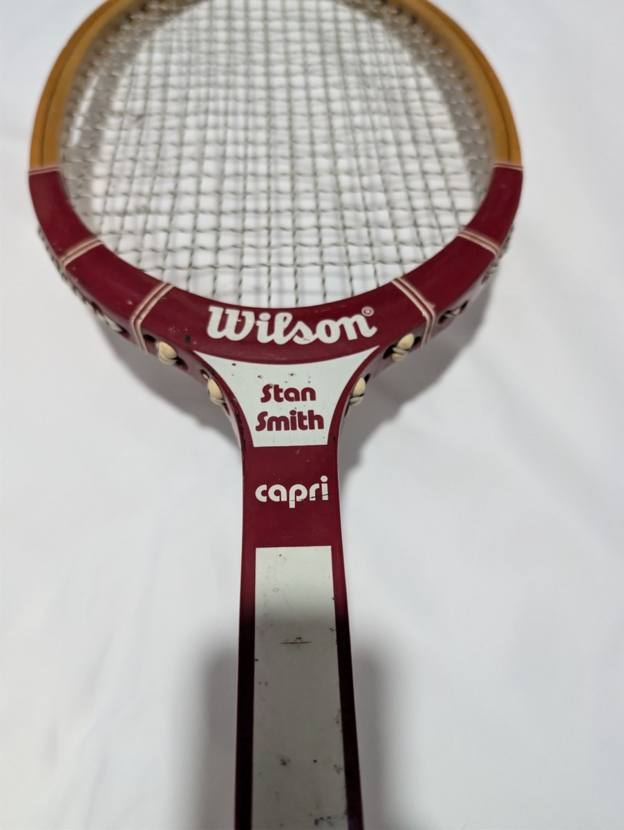VINTAGE Wilson Stan Smith Capri Wood Tennis Racket RARE. SEE