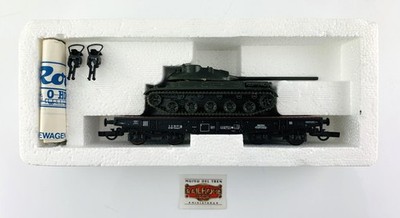 CS300 ROCO H0 46381 - FLATBED WAGON WITH TANK LOAD