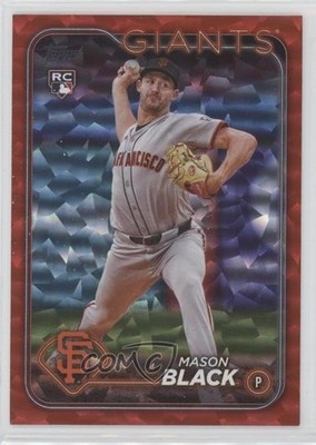 2024 Topps Update Red Crackle Foilboard 9/199 Mason Black #US179 Rookie RC 14md