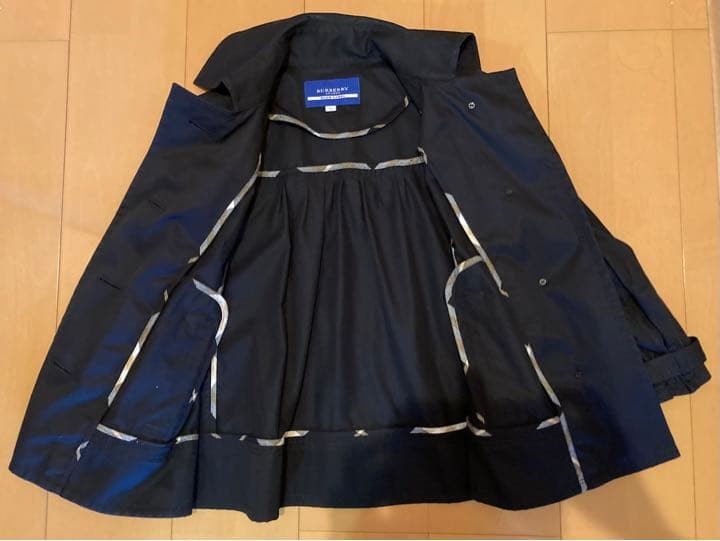 Burberry London Blue Label Trench Coat Polyester With Buttons Size S For Women thumbnail 4