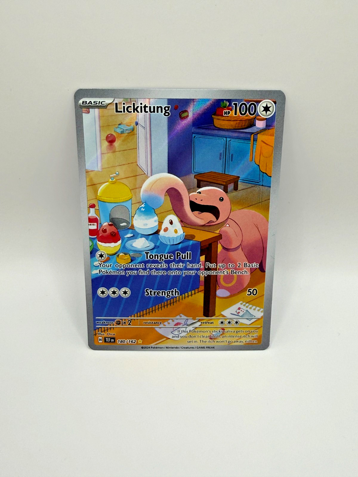Lickitung 180/162 illustration rare Pokémon TCG Scarlet & Violet Temporal Forces