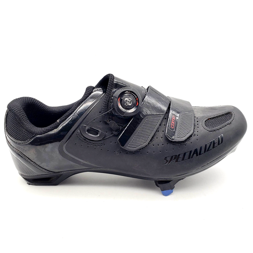 Specialized Comp Rd Cycling Shoes BOA Womens 6.5 39 Black 3 Bolt Shimano Blue - Picture 1 of 10