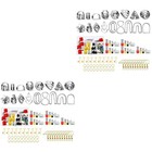  2 Sätze Plastiktonschneider Ohrringe Schmuck Anhänger machen Cutter DIY