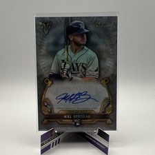2020 Topps Triple Threads Mike Brosseau RC Auto /99 Tampa Bay Rays #RAC-MB