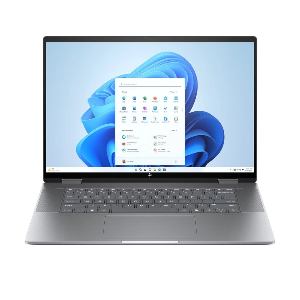 HP Envy 16-ad0177ng, Meteor Silver, Ryzen 7 8840HS, 16GB RAM, 1TB SSD, DE #NO420 - Bild 2 von 4