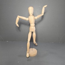 Wooden Mannequin Artist Drawing Model Jointed Figure Human Form With Stand 13"