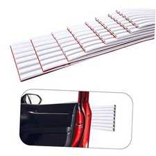 Garage Wall Protectors 8 Pack - 4x15 Inches Strong Self-Adhesive Rubber White