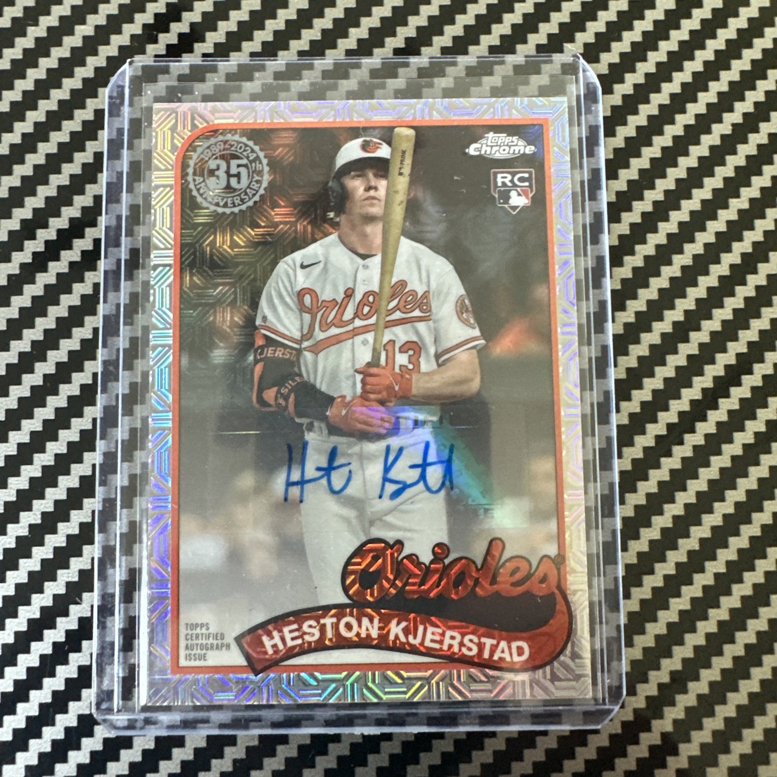 2024 Topps Series 1 - HESTON KJERSTAD - Silver Pack Chrome Auto  97/299