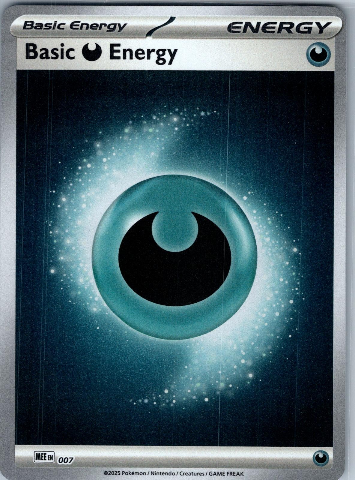 BASIC DARKNESS ENERGY - 007 MEGA EVOLUTION ENERGIES 7 REVERSE HOLO