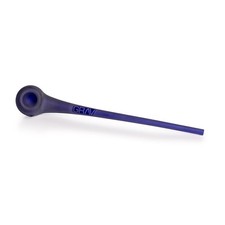 GRAV  SANDBLASTED GANDALF Borosilicate Glass Hand Pipe 10" COBALT BLUE