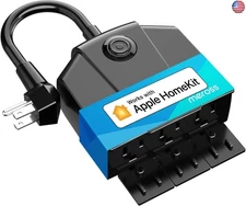 Outdoor Smart Plug, meross Outdoor Wi-Fi Outlet with 3 Independent Sockets