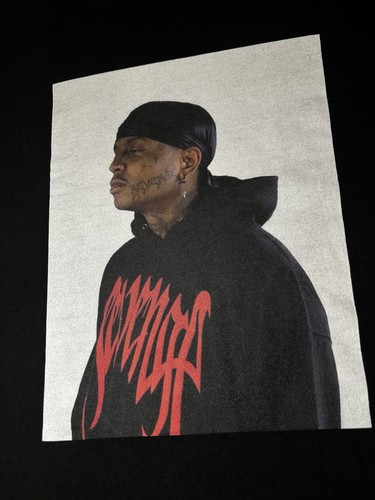XXXTENTACION Revenge Ski Mask The Slump God Photo Tee Shirt Black Mens Medium - Picture 2 of 9