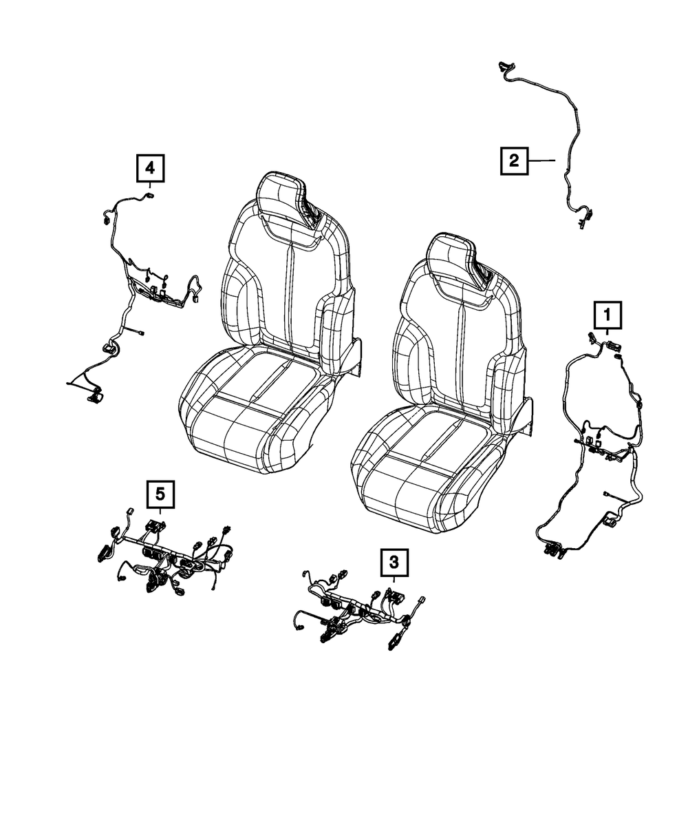 Genuine Mopar Seat Back Wiring 68486893AD
