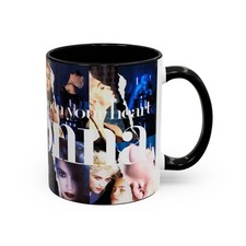 Retro Madonna Open Your Heart Mug, 11oz, Accent Coffee Mug