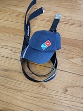 Domino's Pizza Gear Employee Uniform Hat Adjustable Work Cap Navy Reflective 