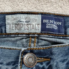Aeropostale Benton Original Bootcut Mens Jeans 38 X 30 Distressed Y2K Grunge