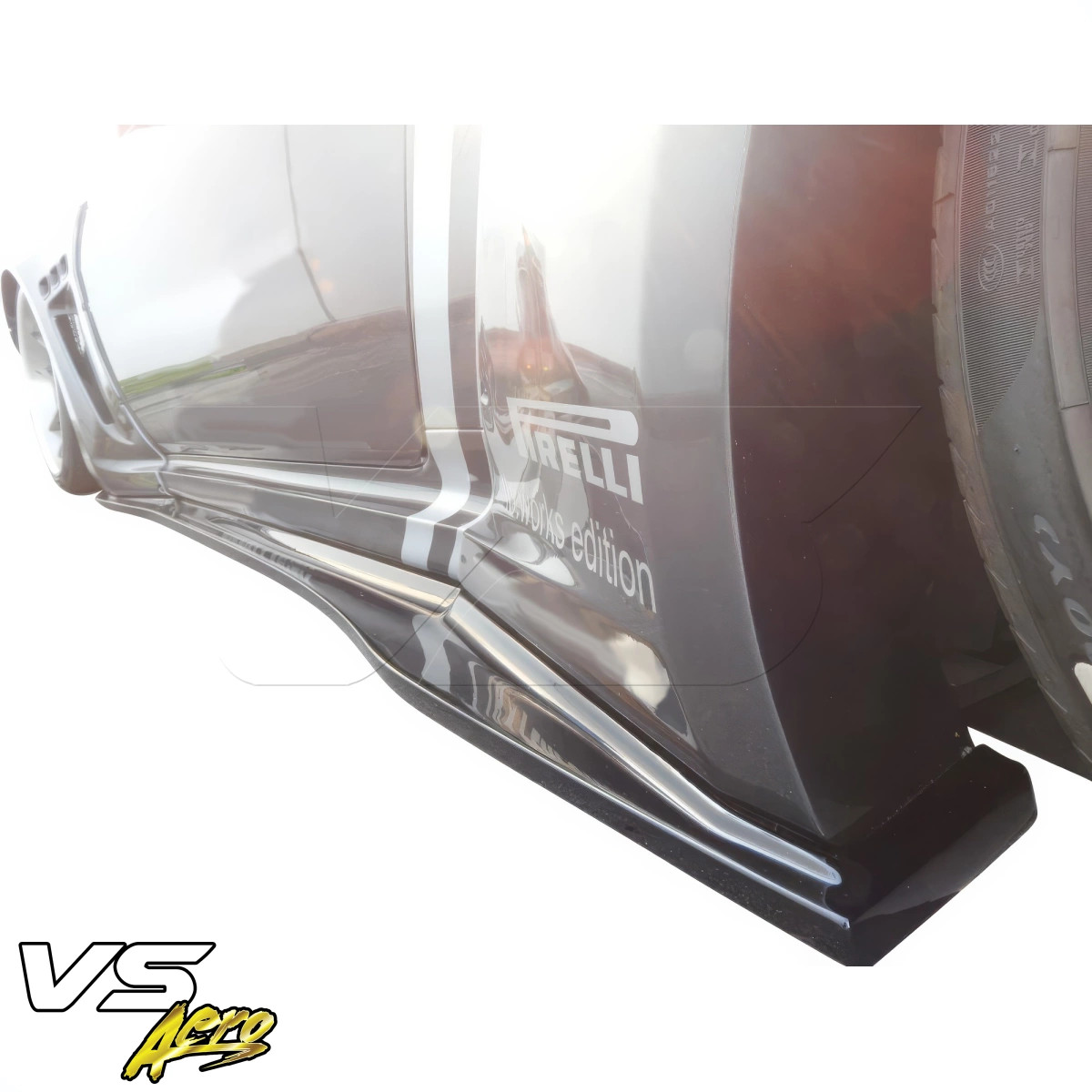 VSaero FRP LBPE Wide Body Side Skirts 4pc for GranTurismo Maserati 08-17 vsaero