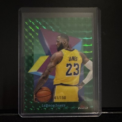 Topps 2024-25 Finest LeBron James Green Geometric Refractor #141/150 Lakers NBA