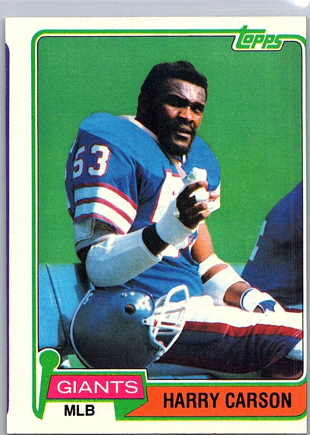 1981 Topps - Harry Carson #475 