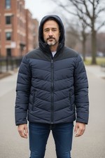 Joules Mens Navy Hooded Puffer Jacket XXL Quilted Winter Coat BNWT
