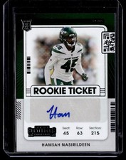2021 Panini Contenders Rookie Ticket Auto Hamsah Nasirildeen #228 K