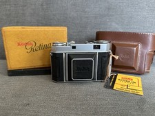 Vintage Kodak Retina IIa Camera w/Retina Xenon 50mm Lens Original Box  Case