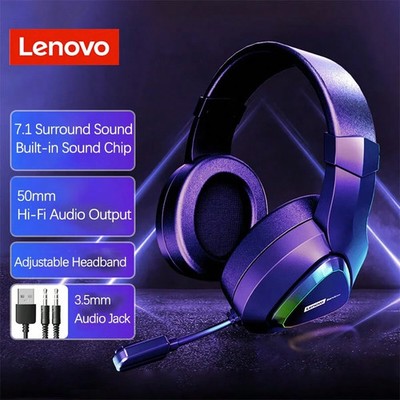 Lenovo E03 Gaming Headset mit hochpräzisem KI Mikrofon und 7.1 Surround Billig24