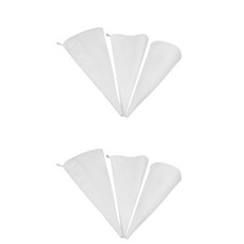 2 Pieces Cake Decorating Bags Reusable Pastry Piping Canvas Cloth Icing