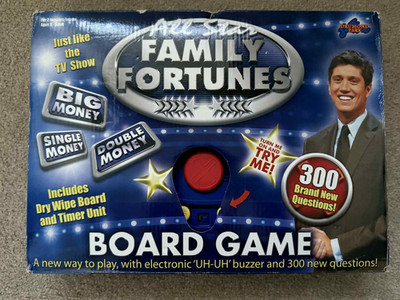 All Star Family Fortunes elektronisches Brettspiel von Drumond Park vollständig
