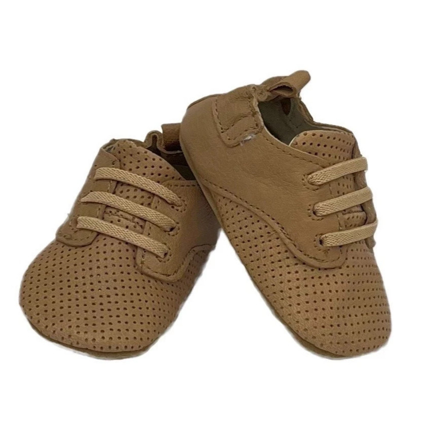 Robeez First Kicks Aiden Boot in Tan Size 6-9Months NEW in box