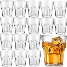 Vasos de plástico de 8 oz vasos para jugo irrompibles, apilables y libres de BPA