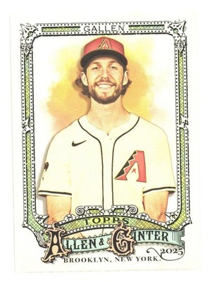 2025 Topps Allen & Ginter Baseball Arizona Diamondbacks Zac Gallen