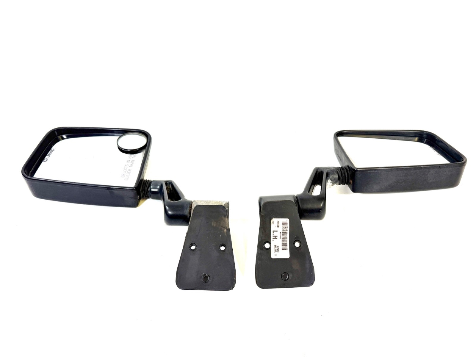 97-02 Jeep TJ Wrangler Driver & Pass Side Mirror Sideview PAIR OEM w/screws