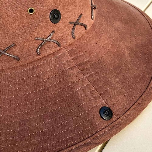 Large Brim Hiking Hat Bucket Cap Cowboy Caps Fashion Sunshade Hat - Picture 6 of 16